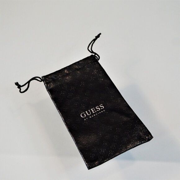 Eyeglass Case Vintage Soft Slip Drawstring Guess By Marciano - Picture 3 of 4